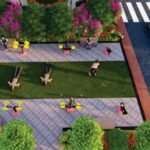 garden space at Shashwat Corridor Extension residential area