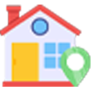 Residential plots layout icon